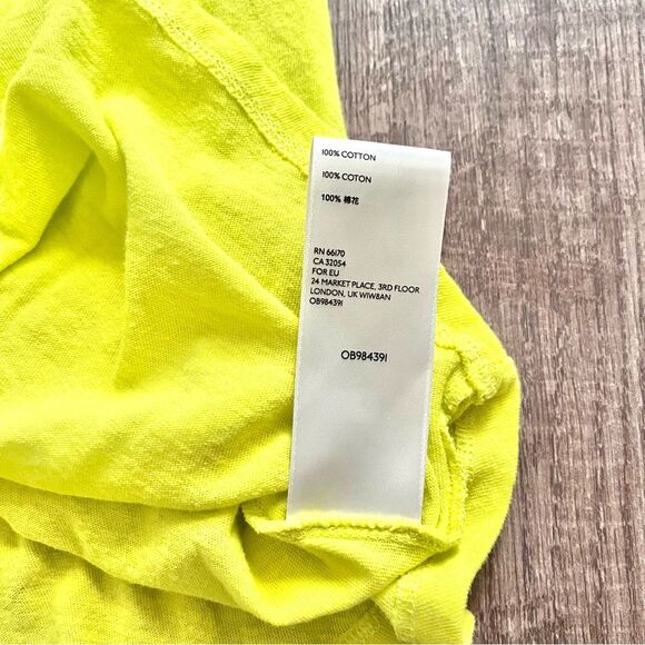 We The Free Yellow Muscle Tee Sleeveless with High Neckline Medium - Picture 5 of 5